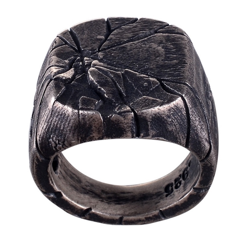 Nhẫn kim loại phong cách nghệ thuật cỡ 7-14