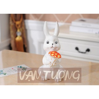 Đôi Thỏ Trắng Tỏ Tình Siêu Dễ Thương