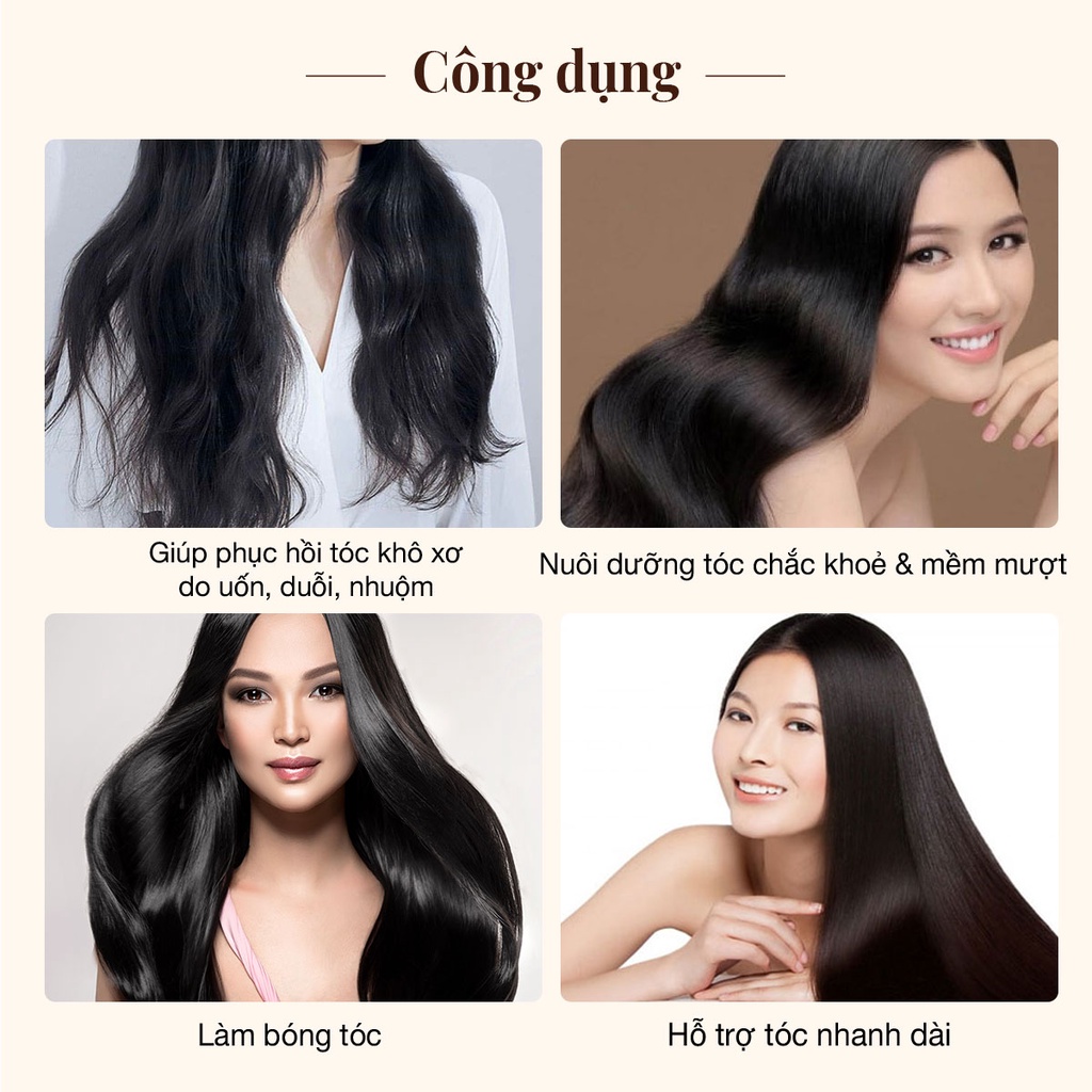 Kem ủ tóc phục hồi khô xơ hư tổn chiết xuất thảo dược giàu keratin và collagen as a habit vyvyhaircare V 250gr