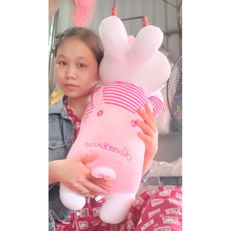 Bộ chăn gối văn phòng Thỏ kèm mền 3in1 tiện lợi, Thỏ có chăn (bộ gối mền hình thỏ xinh), Gối văn phòng 3in1 hàng đẹp