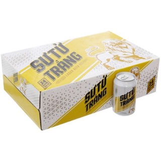 Bia sư tử trắng, 1 thùng 24LON, HSD 12 THÁNG KỂ TỪ NSX