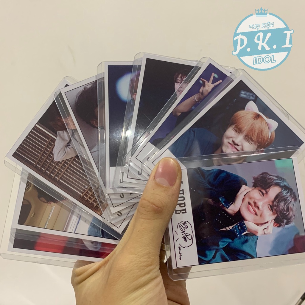 Bộ 9 Lomo Card Tiểu Hi Vọng J-hope - KÈM 9 TOPLOADER BẢO VỆ