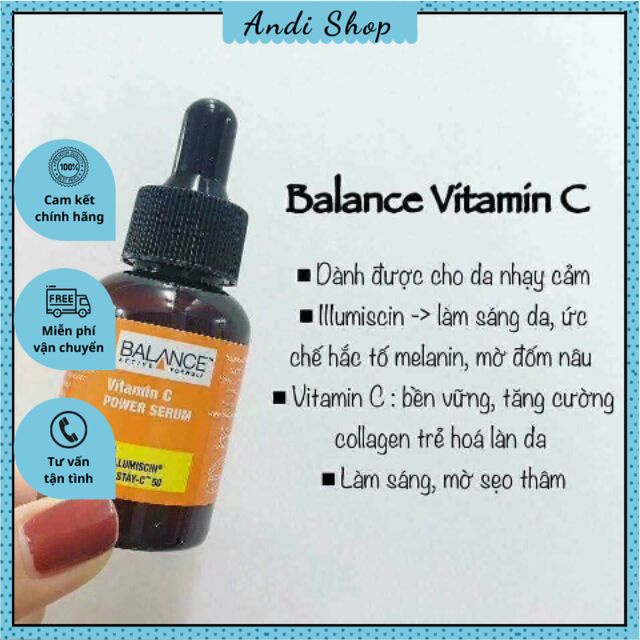 Serum  trắng da balance vitamin c