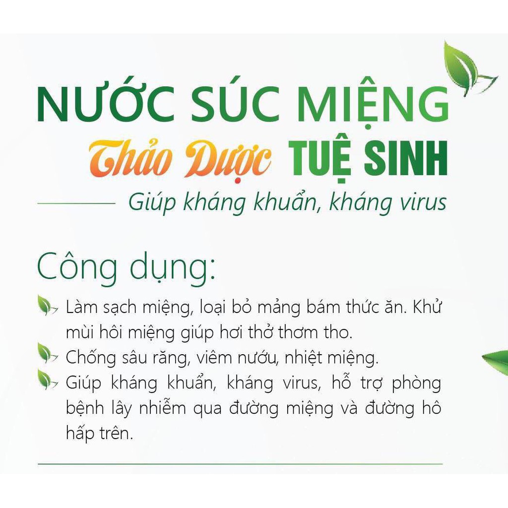 Nước Súc Miệng Thảo Dược Tuệ Sinh