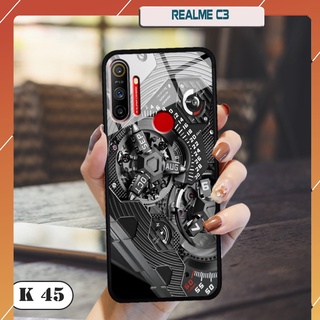 Ốp lưng kính cường lực cho điện thoại Realme C3