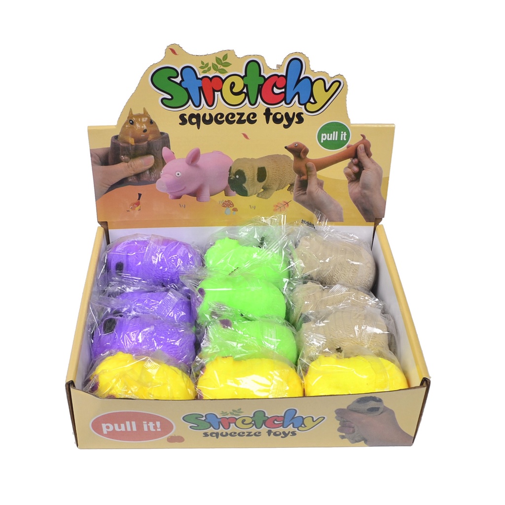 SQUISHY Con Chó PUG chó Pitbull Cát Kéo dài cực đáng yêu hot tiktok bóp xả stress giảm căng thẳng