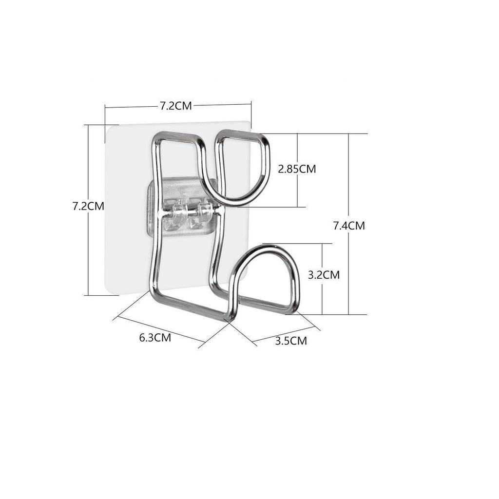 Móc Treo Chậu - Dán Tường Nhà Tắm, Treo Thau, Chậu Giặt, Treo Đồ Đa Năng, Không Khoan Đục. TakyHome 2013