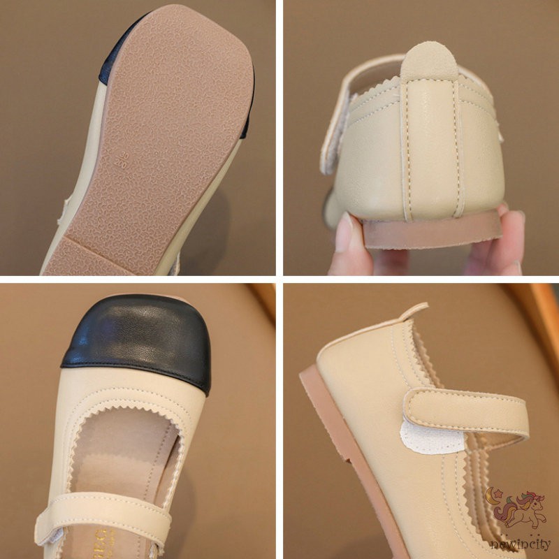 Giày Bé Gái Đế Mềm Kiểu Dáng Retro Phong Cách Hàn Quốc