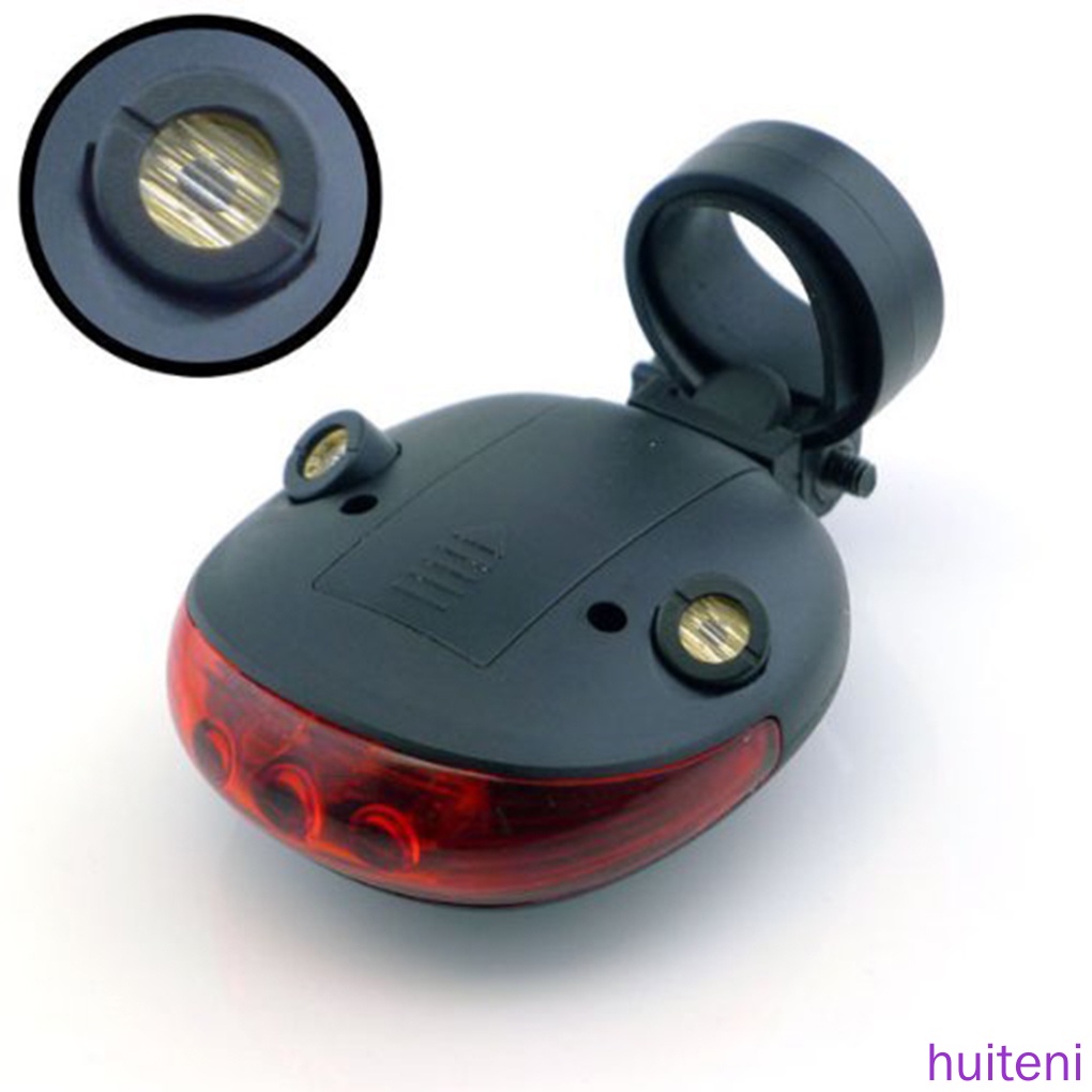 Đèn LED 5 bóng cảnh báo an toàn gắn đuôi xe đạp