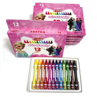 Bút sáp 12 Màu Vi-Colors (Elsa)
