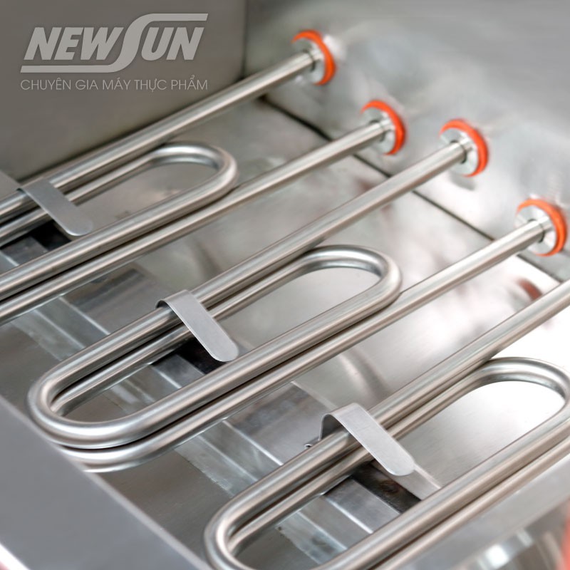 Tủ nấu cơm 60 kg gạo/mẻ bằng điện 12 Khay  Việt Nam NEWSUN - Bảo hành 12 tháng