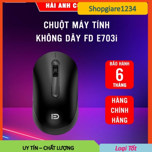 Chuột Máy Tính Không Dây Forder E703i- Plus 2.4G Wireless- Bảo Hành 12 Tháng