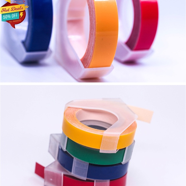 【✨Available✨】 Label Maker Tape 9mm 3D Embossing Manual Operation Suitable for DYMO1610 Motex1540 Stickers Printer