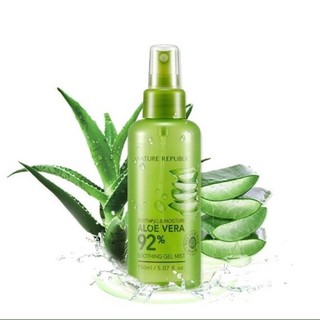 Xịt Khoáng Soothing & Moisture Aloe Vera 92% Soothing Gel Mist 150ml làm dịu da cấp ẩm