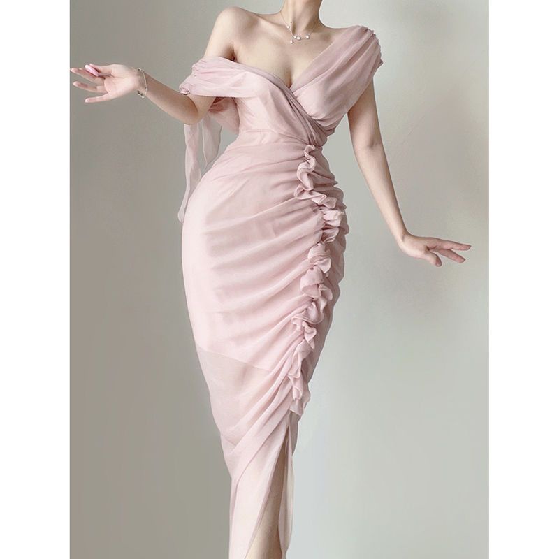 Đầm Dáng Chữ A Lưng Cao Thời Trang Mùa Hè 2022 Phong Cách Hepburn Mới Mẻ Cho Nữ