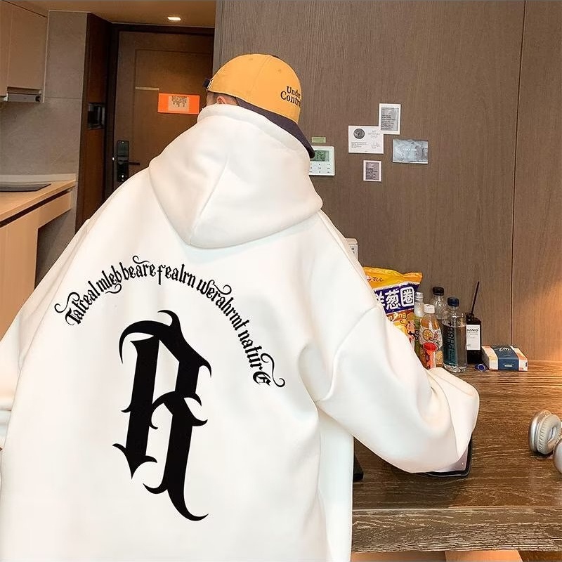 Áo Hoodie Tay Dài In Chữ Tiếng Anh Thiết Kế Độc Đáo Phong Cách Âu Mỹ Thời Trang Thu Đông Cho Nam Và Nữ