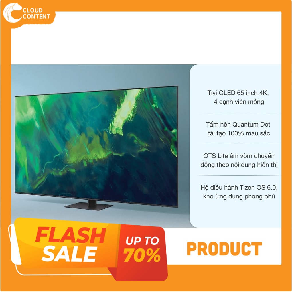 miễn phí lắp đặt _ Smart Tivi QLED 4K 65 inch Samsung QA65Q70A 2021 _ hỗ trợ đồng kiểm