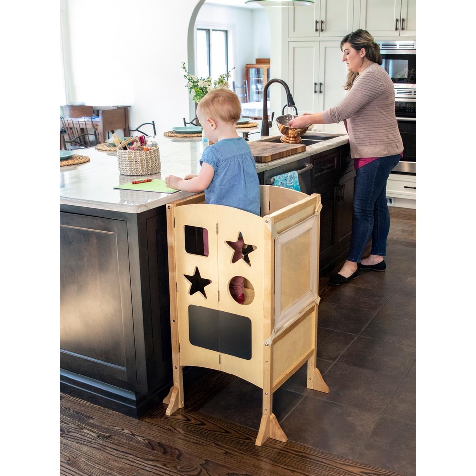 Ghế đứng học tập Montessori - learning tower - Kitchen Helper - thanh đứng học tập