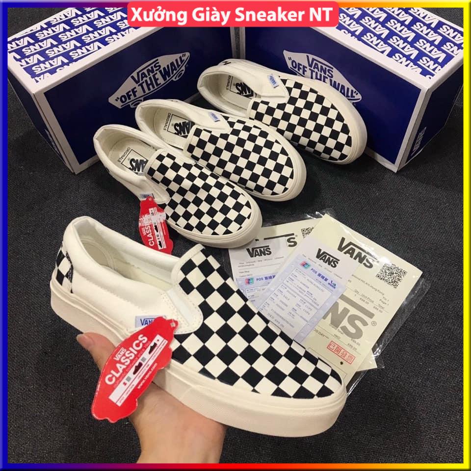 GIÀY VANS ĐEN VAULT , OLD , FOG , Giày sneaker van caro , giày thể thao đẹp