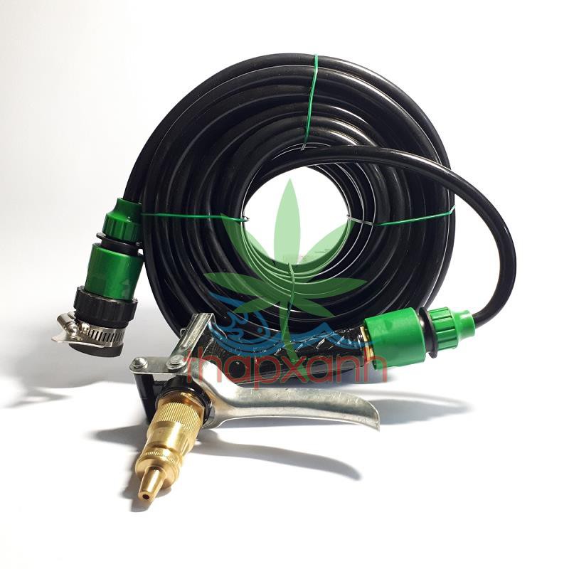 Bộ vòi xịt nước tưới cây, rửa xe áp lực cao kim loại  + 10m dây 8/11