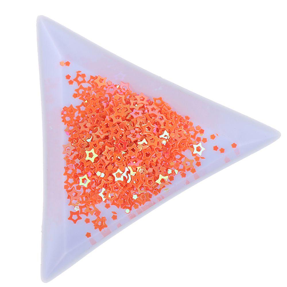 OCEANMAP Khay Nhựa Tam Giác 3 Màu Phân Loại Hạt Đá Trang Trí Móng Tay