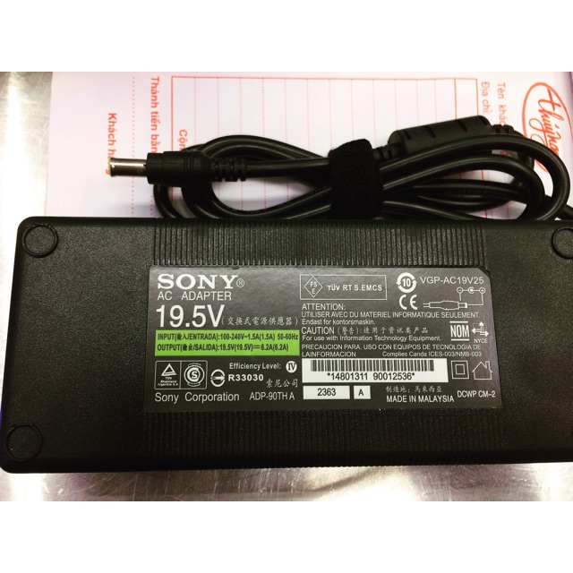 Nguồn adapter 19,5V - 6,2A Sony