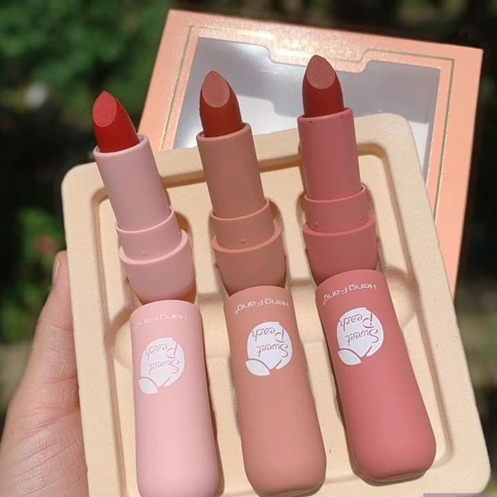 [HÀNG CHÍNH HÃNG] Set 3 Thỏi Son Lì Màu Hot -Set Son Lì 3 Cây Nội Địa Trung Màu Đỏ Trầm- Cam Cháy- Đỏ Đất Sang Chảnh | BigBuy360 - bigbuy360.vn