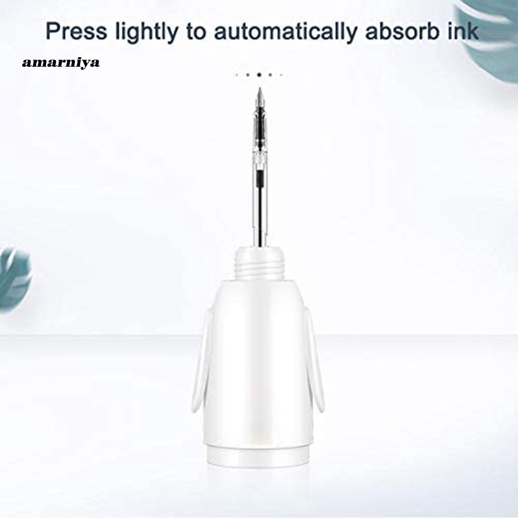 Bút máy bơm mực tự động bằng nhựa trong suốt cho học sinh/văn phòng