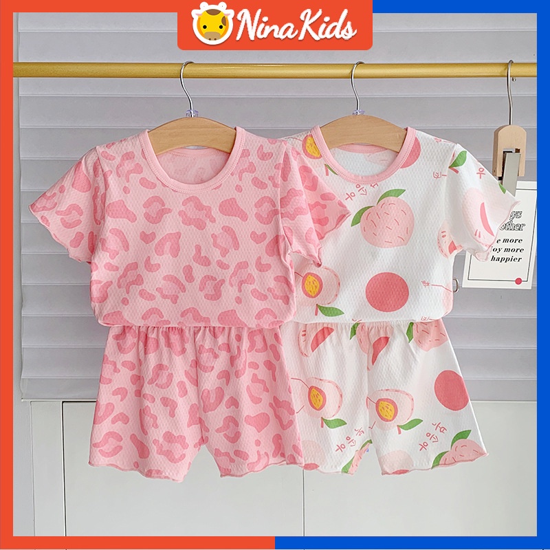 Bộ Đồ Ngủ Pijama Bằng In Họa Tiết Toàn Diện Cho Bé Gái 0-7 Tuổi