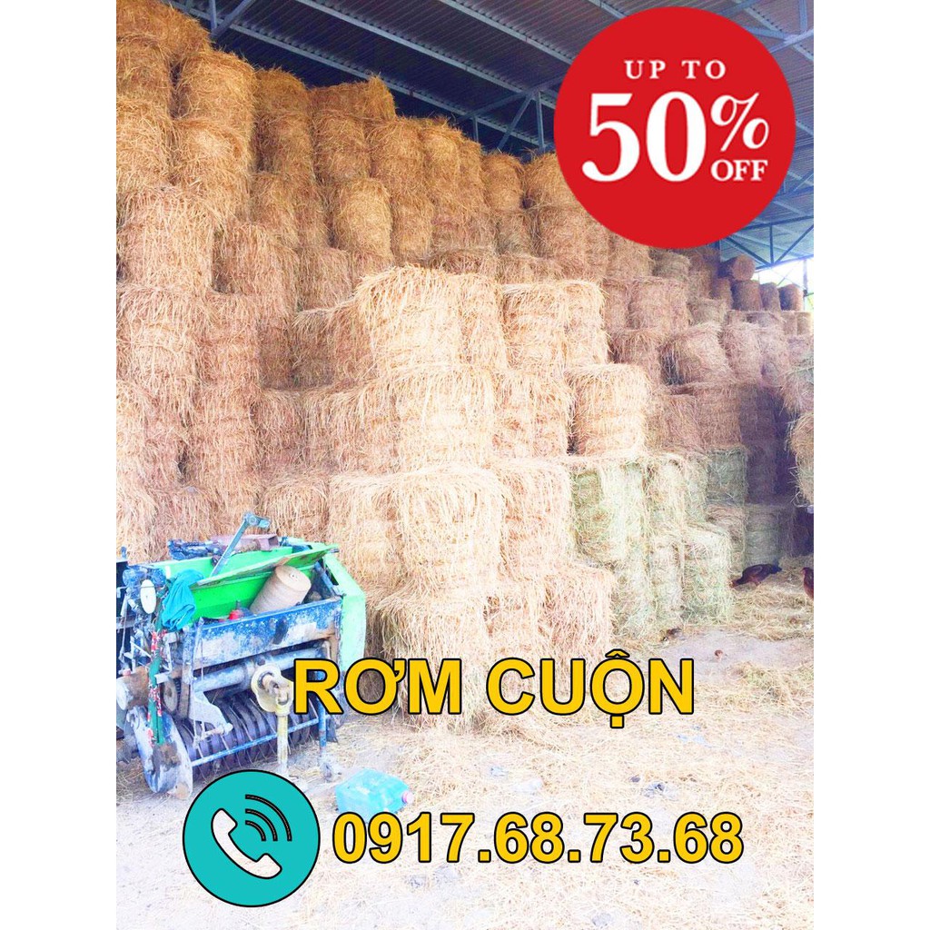 Bán rơm cuộn lẻ trang trí quán cà phê & Nhà hàng - Cuộn nhỏ nặng 10kg