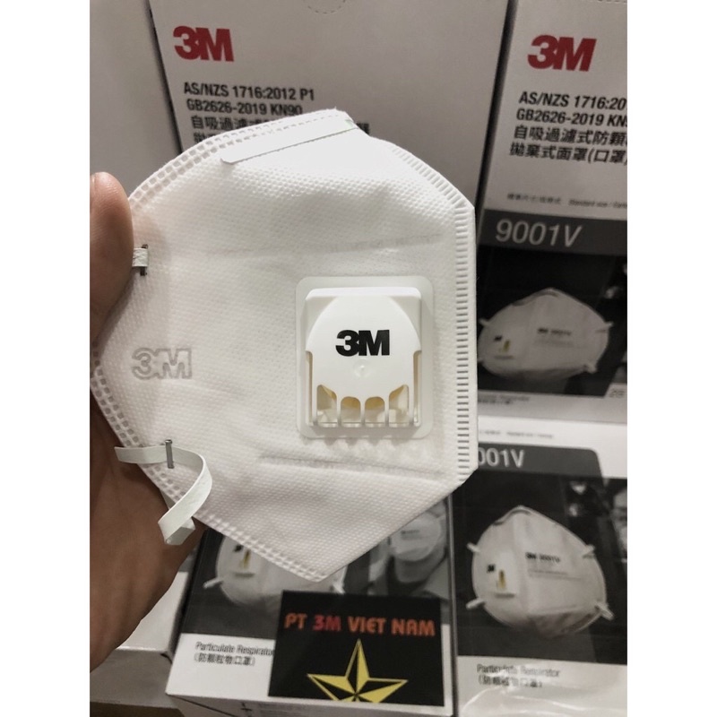 ✅ [Chính Hãng] Khẩu trang 3M 9001 ( hộp 50 cái ) 3M 9001v (hôp 25 cái ) HÀNG CHÍNH HÃNG