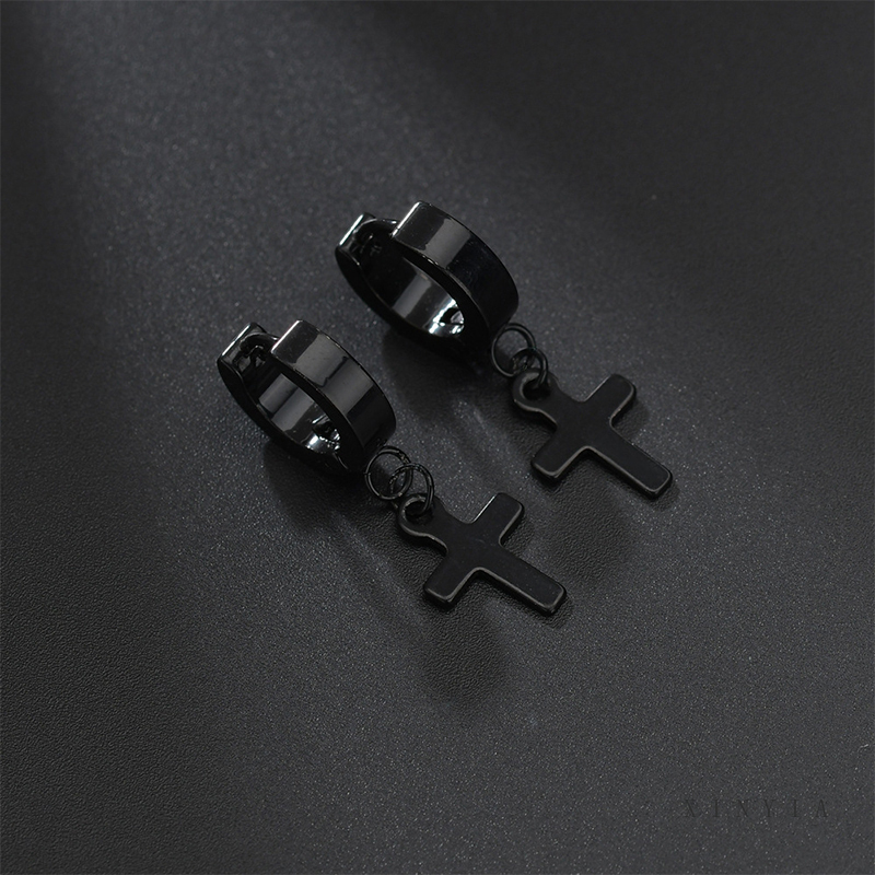 1 Đôi Khuyên Tai Bằng Thép Không Gỉ Phong Cách Hàn Quốc Cá Tính