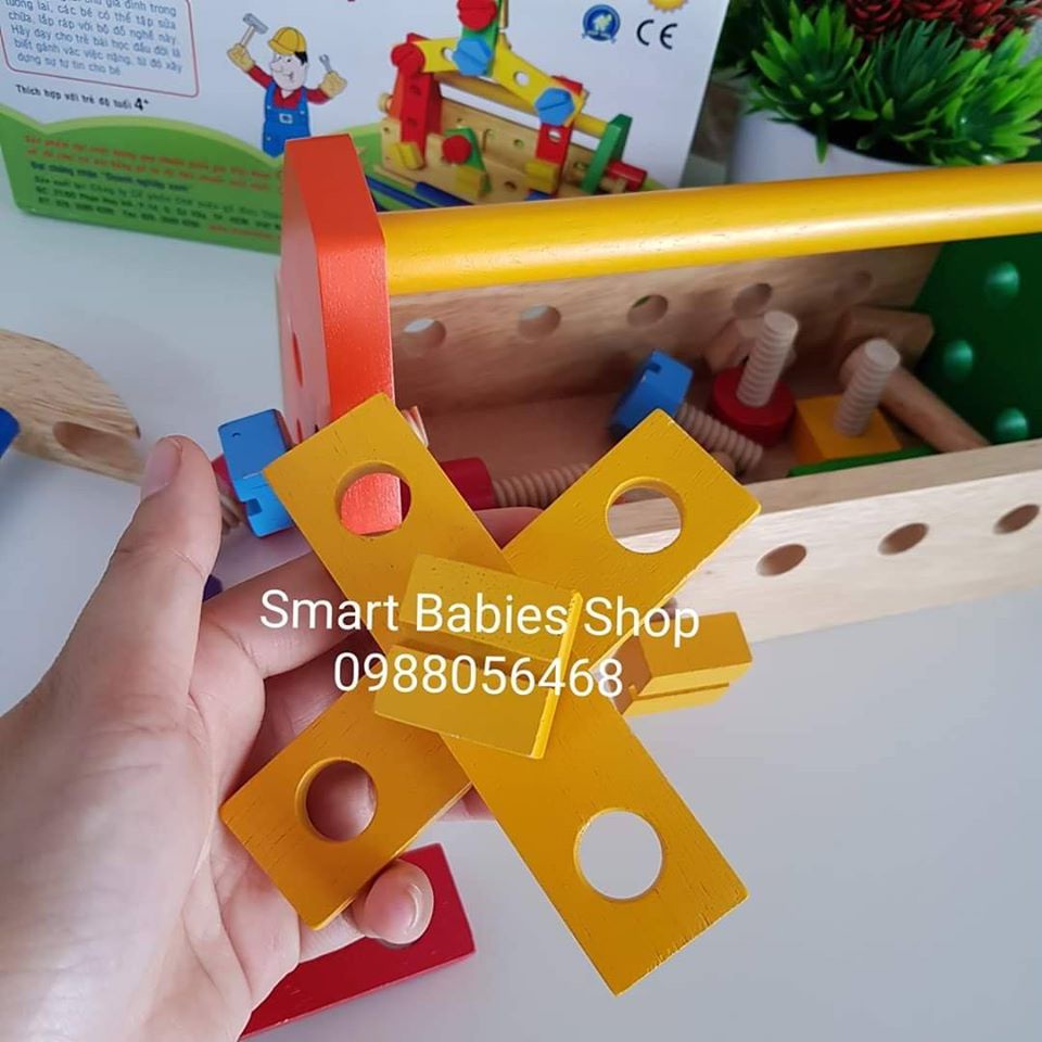 Đồ chơi gỗ Winwintoys Bộ đồ nghề sửa chữa