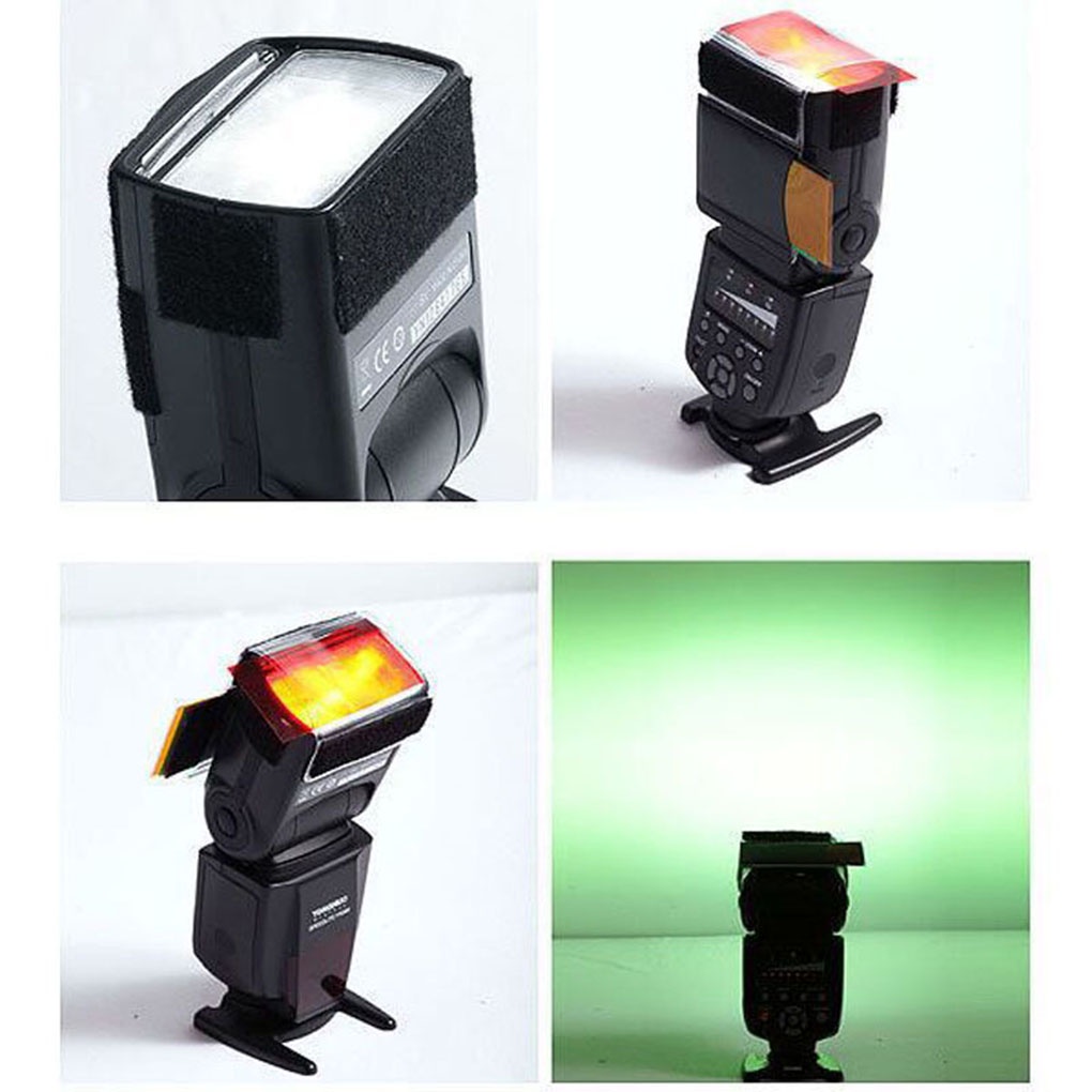12 Tấm lọc ánh sáng màu sắc chỉnh sửa ánh đèn flash của máy ảnh