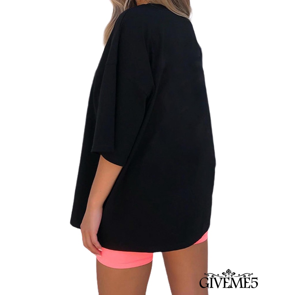 Áo Thun Nữ Tay Ngắn Cổ Tròn In Hình Rồng Thời Trang