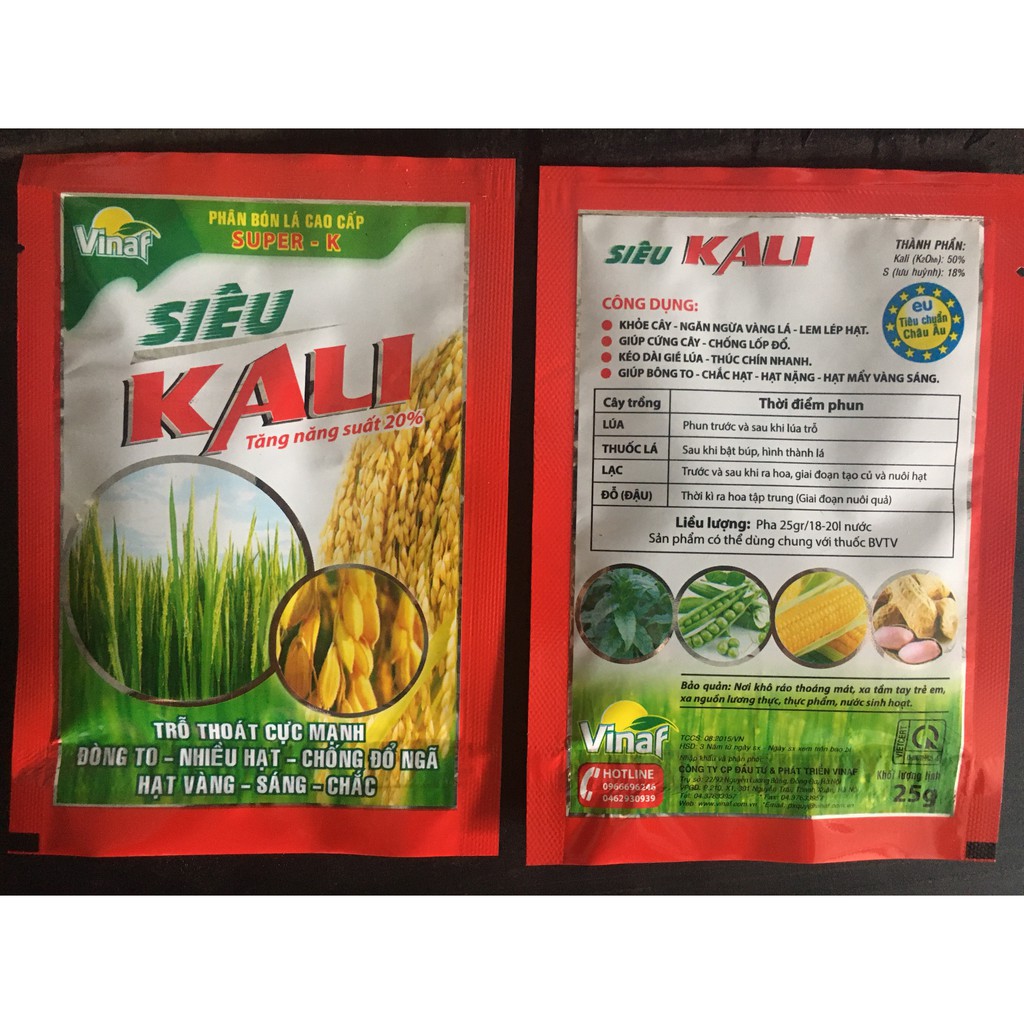 Phân bón siêu kali 25g