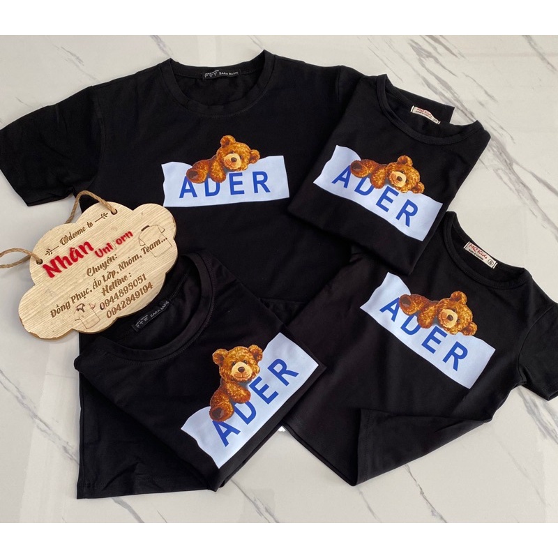 Áo gia đình 3/4/5 người mẫu gấu ader dễ thương. Family store