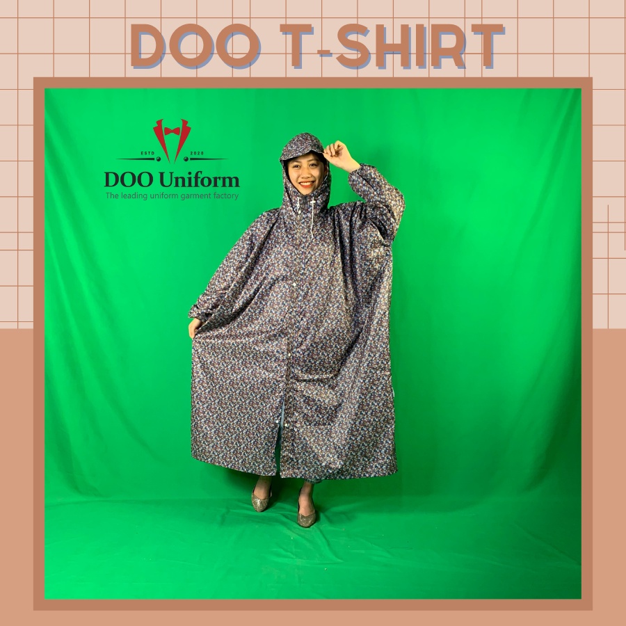 [DOO RAINCOAT] Áo mưa họa tiết màu