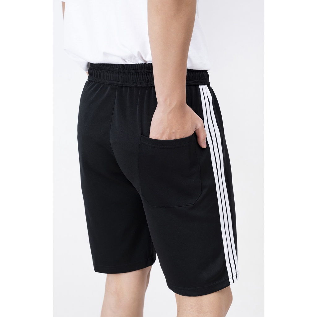 Quần short nam 3 sọc thể thao JUN FASHION STORE  Quần short unisex vải poly cao cấp mềm mịn, kiểu dáng năng động, trẻ tr