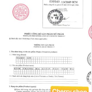 Kem đặc trị nám Ngọc ân 12g