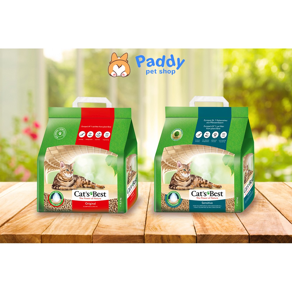 Cát Vệ Sinh Gỗ Cat's Best Cho Mèo Siêu Thấm Hút &amp; Kháng Khuẩn