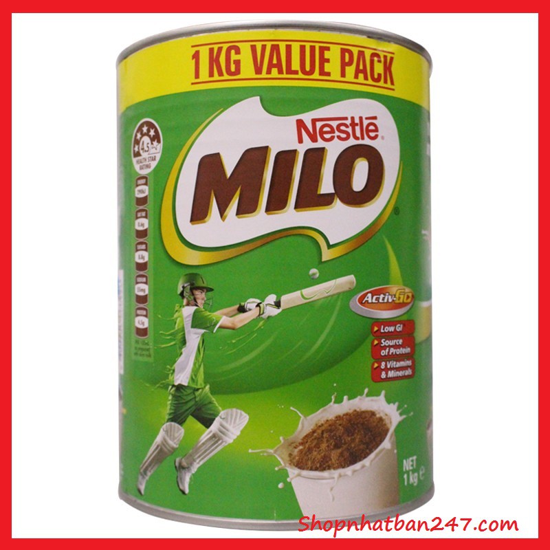 [Date 2022] Sữa bột Milo Úc Hộp 1Kg - 100% Authentic