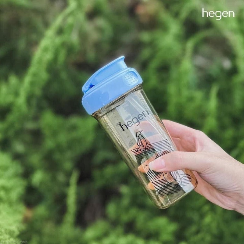 Bộ quà tặng Hegen Wonder Blue Collection ( 1 bình trữ +1 bình nước 150ml, 1 bình sữa 240ml, 1 bình tập uống 330ml, 1 cọ)