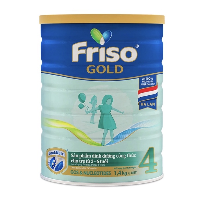 sữa bột friso gold 4 1400g (hộp móp nhưng không ảnh hưởng đến chất lượng sữa)