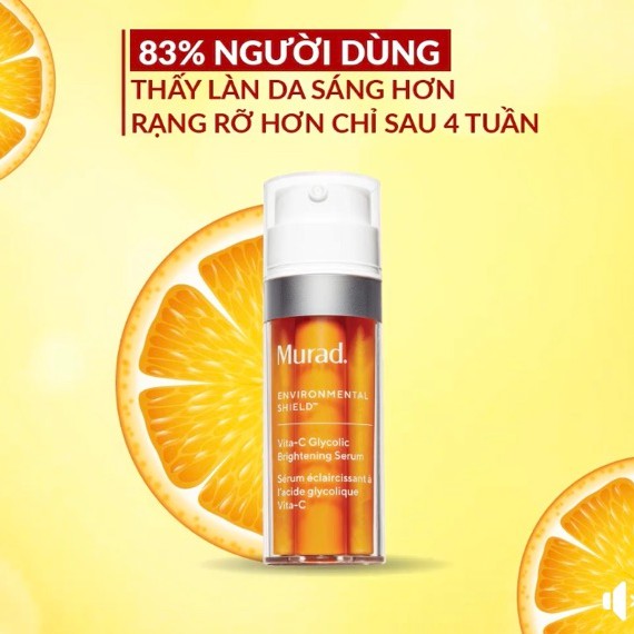 [MURAD NHẬP KHẨU] Serum làm sáng da thế hệ mới Vita-C Glycolic Brightening Serum