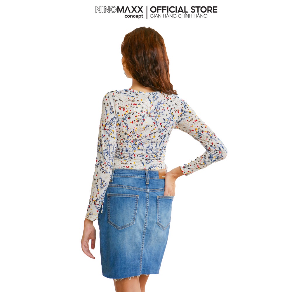 SWEET SIXTEEN Áo thun croptop thời trang Nữ tay dài nhiều màu 2103020
