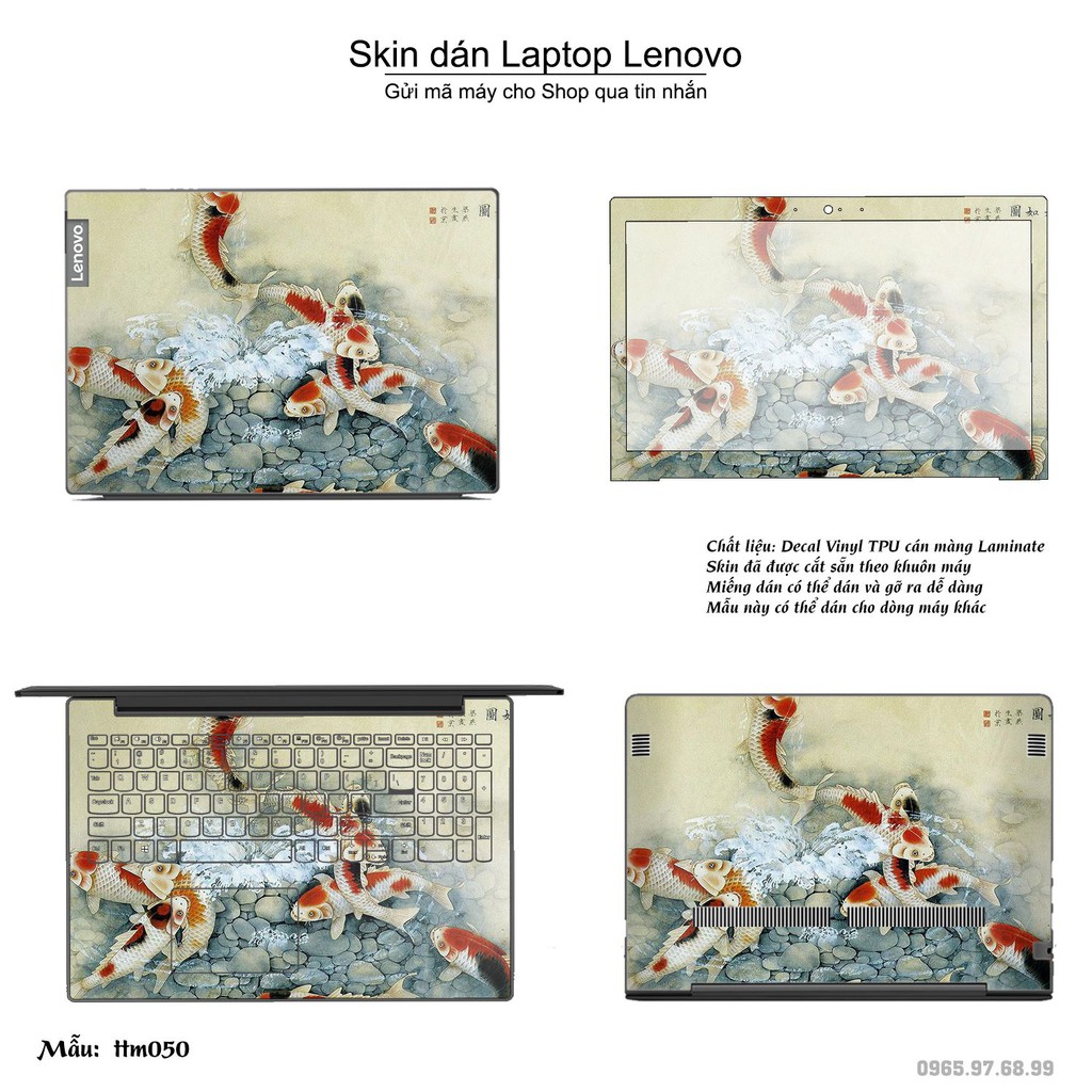 Skin dán Laptop Lenovo in hình Tranh thủy mặc _nhiều mẫu 2 (inbox mã máy cho Shop)