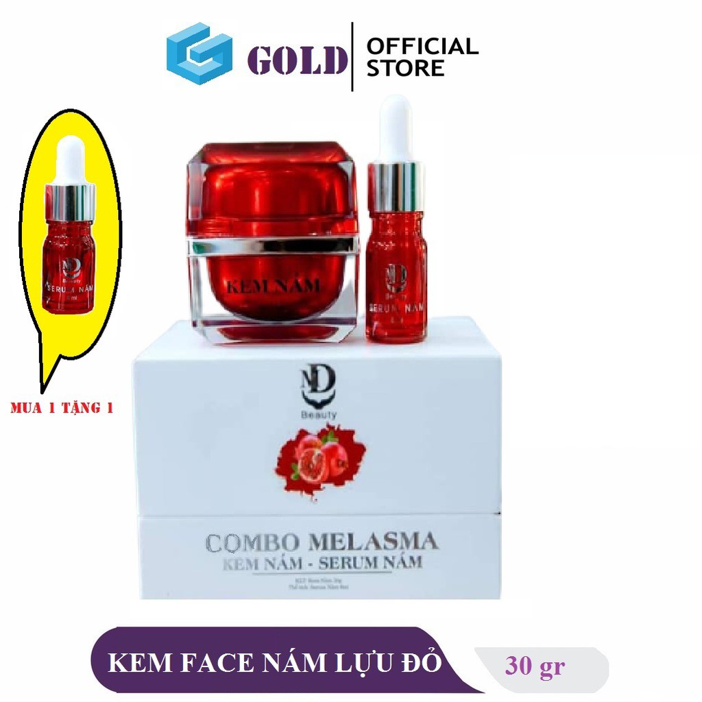 Kem Nám Lựu Đỏ MD Beauty 30gr - Sữa Rữa Mặt Matcha Lựu Đỏ MD Beauty 120ml