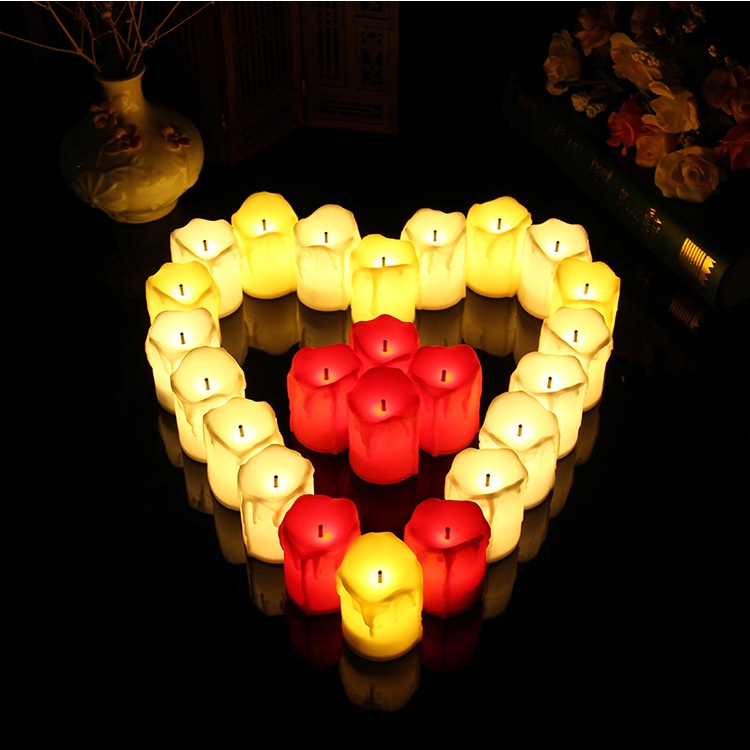 Nến tealight điện tử trang trí sinh nhật, phòng trà