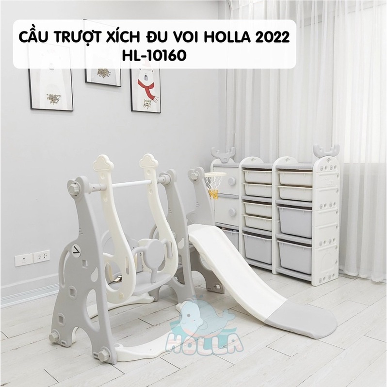 Cầu trượt xích đu Holla cho bé